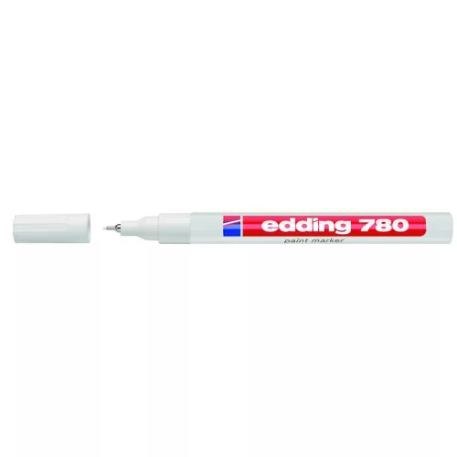 Lakkmarker 0,8mm, kerek Edding 780 fehér