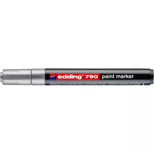Lakkmarker 2-3mm, kerek Edding 790 ezüst