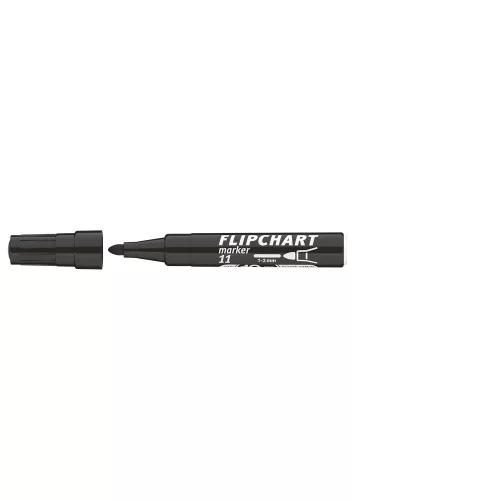 Flipchart marker vízbázisú 3mm, kerek Artip 11 fekete
