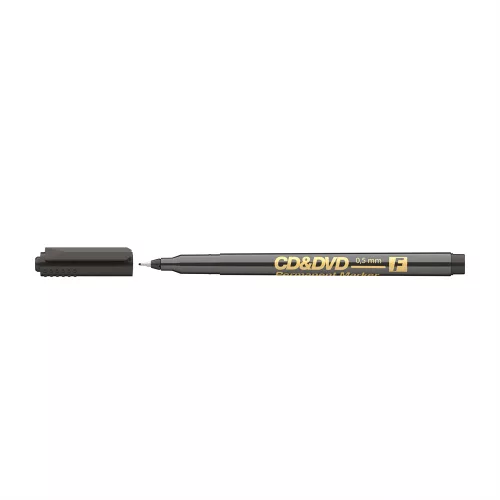 Alkoholos marker 0,5mm, CD/DVD F Ico, fekete