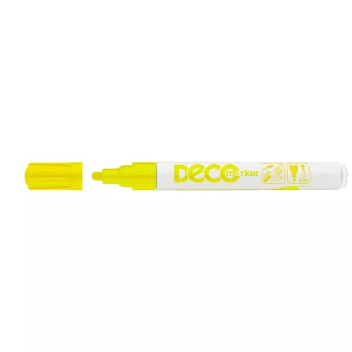Lakkmarker, decomarker 2-4mm, kerek Ico sárga