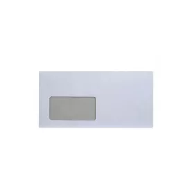   Boríték LC6/5 enyvezett bélésnyomott bal ablakos 35x90mm 114x229mm B20A20 külső záródású Bluering® fehér
