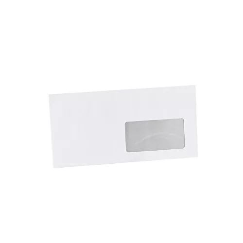 Boríték LA4 enyvezett bélésnyomott jobb ablakos 45x90mm 110 × 220mm J20A15 Bluering® fehér