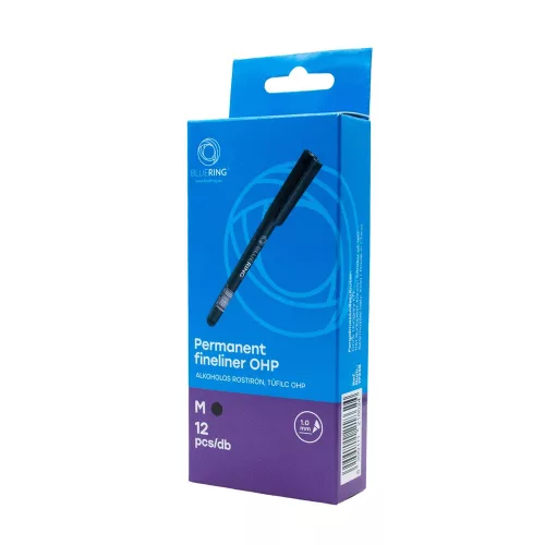 Rostirón, tűfilc alkoholos 1mm, OHP Bluering® M fekete