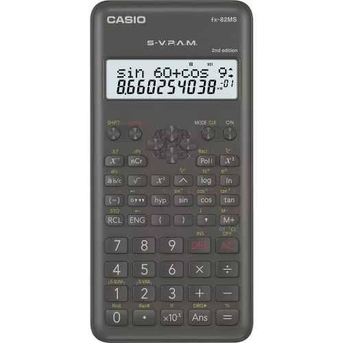Számológép tudományos 240 funkciós Casio FX 82 MS 2E fekete