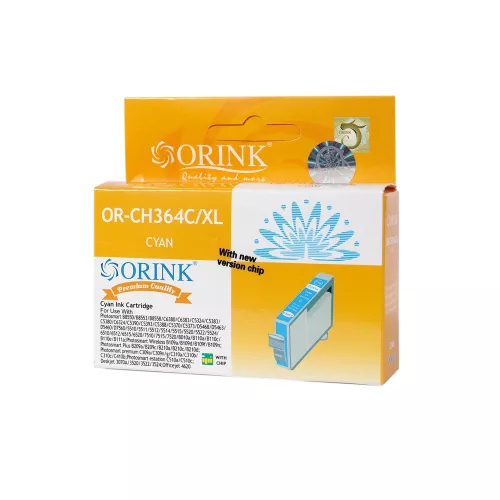 Utángyártott Hp 364XL/CB323EE tintapatron cyan ORINK