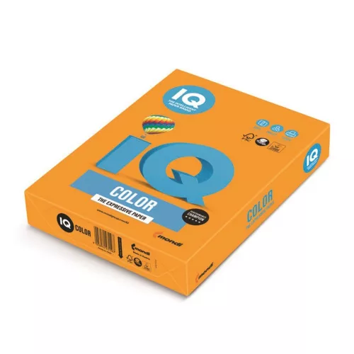 Másolópapír, színes, A3, 80g. IQ OR43 500ív/csomag, intenzív narancs