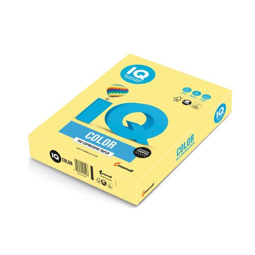 Másolópapír, színes, A3, 80g. IQ ZG34 500ív/csomag, trend citromsárga