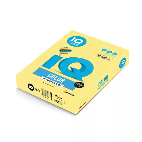 Másolópapír, színes, A3, 80g. IQ ZG34 500ív/csomag, trend citromsárga