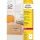 Etikett címke, 210 x297mm, csomag 1 címke/ív, 25 ív/doboz, Avery átlátszó