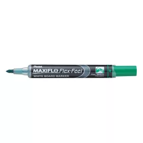   Táblamarker 1-5mm, hajlékony hegyű Pentel Maxiflo Flex Feel zöld