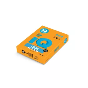   Másolópapír, színes, A4, 160g. IQ Color OR43 250ív/csomag, narancs