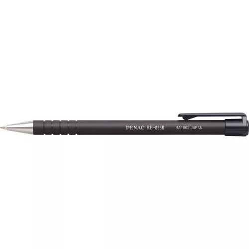 Golyóstoll 0,7mm, fekete test Penac RB085B, írásszín fekete