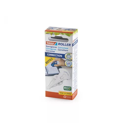 Hibajavító roller betét 4,2mm x 14m utántölthető betétes rollerhez Tesa