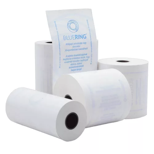 Hőpapír 37 mm széles, 30fm hosszú, cséve 12mm, 10 tekercs/csomag, ( 37/50 ) BPA mentes Bluering®