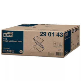   Kéztörlő 2 rétegű Z hajtogatású 250 lap/csomag 15 csomag/karton Singlefold H3 Tork_290179 zöld