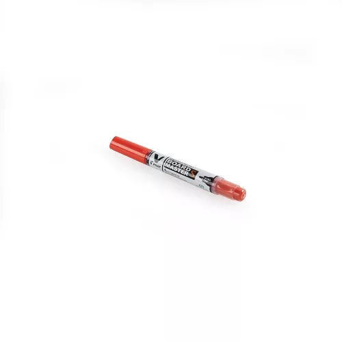 Táblamarker 0,8mm, kerek hegyű, utántölthető ultra fine V-Board Pilot piros