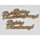 Boldog karácsonyt felirat arany 15cm 3db/cs