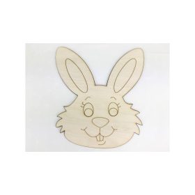 Natúr fa - Nyuszi fej  17x20cm