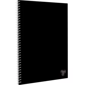   Spirálfüzet A/4 70 lapos, sima T-Creativ "Black|Black, sima, 70 lapos