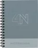 Spirálfüzet A/4 4x25 lapos, négyzetrácsos T-Creativ "Notebook 4|4 A/4,4x25 lapos, négyzetrácsos