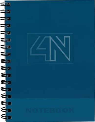 Spirálfüzet A/4 4x25 lapos, négyzetrácsos T-Creativ "Notebook 4|4 A/4,4x25 lapos, négyzetrácsos