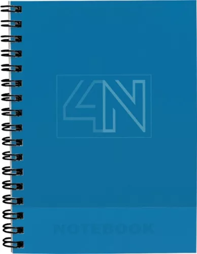 Spirálfüzet A/5 4x25 lapos, vonalas T-Creativ "Notebook 4|4 A/5,4x25 lapos, vonalas, karton borító