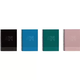   Spirálfüzet A/5 4x25 lapos, négyzetrácsos T-Creativ "Notebook 4|4 A/5,4x25 lapos, négyzetrácsos