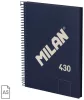 Spirálfüzet A/5 80 lapos, sima Milan "1918 Series" navy|Kék, sima, 80 lapos, 57151E80B
