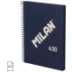 Spirálfüzet A/5 80 lapos, sima Milan "1918 Series" navy|Kék, sima, 80 lapos, 57151E80B