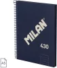Spirálfüzet A/5 80 lapos, vonalas Milan "1918 Series" navy|Kék, vonalas, 80 lapos, 57152E80SNCB