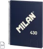 Spirálfüzet A/4 80 lapos, vonalas Milan "1918 Series" navy|Kék, Vonalas, 80 lapos
