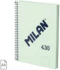 Spirálfüzet A/5 80 lapos, vonalas Milan "1918 Series" zöld|Zöld, vonalas, 80 lapos, 57152E80SNCGR
