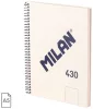 Spirálfüzet A/5 80 lapos, sima Milan "1918 Series" bézs|Bézs, sima, 80 lapos, 57151E80BG