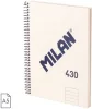 Spirálfüzet A/5 80 lapos, vonalas Milan "1918 Series" bézs|Bézs, vonalas, 80 lapos, 57152E80SNCBG