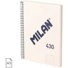   Spirálfüzet A/5 80 lapos, vonalas Milan "1918 Series" bézs|Bézs, vonalas, 80 lapos, 57152E80SNCBG