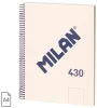 Spirálfüzet A/4 80 lapos, sima Milan "1918 Series" bézs|Bézs, sima, 80 lapos, 57141E80BG