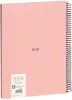 Spirálfüzet A/4 80 lapos, négyzetrácsos Milan "1918 Series" rózsaszín|Pink, Négyzetrácsos, 80 lapos