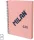 Spirálfüzet A/4 120 lapos, vonalas Milan "1918 Series" rózsaszín|Pink, vonalas, 120 lapos, 57142E120P