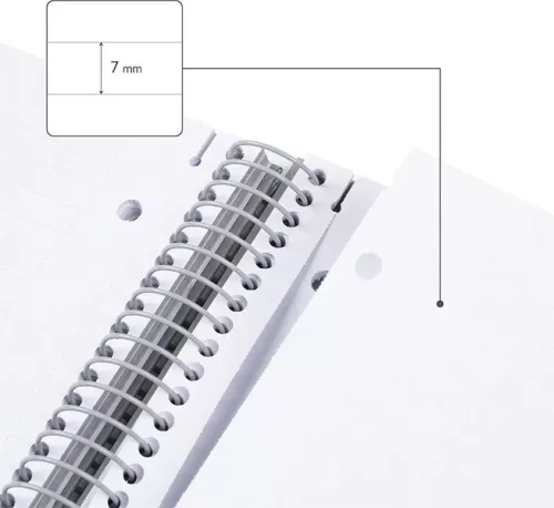 Spirálfüzet A/4 80 lapos, vonalas Milan "Shadow Grey" szürke|szürke, 80 lapos, vonalas, 57142E80DWG