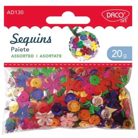   Flitter, vegyes forma 20 g Daco "Sequins|20 g, vegyes forma és méret, AD130