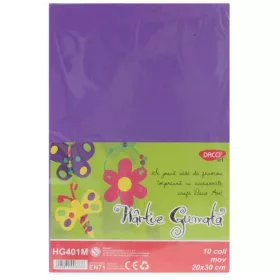 Dekorgumi A/4 10 db/csomag Daco lila|10 db/cs, HG401MC