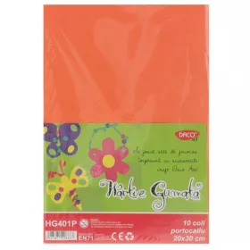 Dekorgumi A/4 10 db/csomag Daco narancs|10 db/cs, HG401P