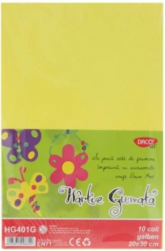 Dekorgumi A/4 10 db/csomag Daco sárga|10 db/cs, HG401G