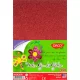 Dekorgumi A/4 öntapadós, csillámos 10 db/csomag Daco piros|glitteres öntapadós, piros, 10 db/cs,