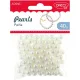 Gyöngy, fűzhető 8 mm 40 g Daco fehér|Pearls, 40 g, műanyag, AD045, 8 mm