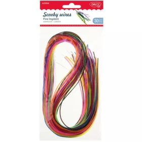   Zsinór, műanyag Daco vegyes színek|30 db/cs, műanyag, 80 cm, AD004