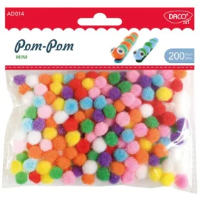  Pompon 10 mm 200 db/csomag Daco vegyes színek|200 db/cs, 1 cm, AD014