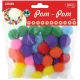 Pompon 25 mm 50 db/csomag Daco vegyes színek|50 db/cs, 2,5 cm, AD069