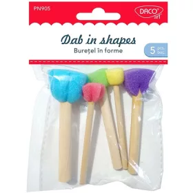   Szivacs ecset, vegyes formák 5 db/csomag Daco|Vegyes formák, PN905